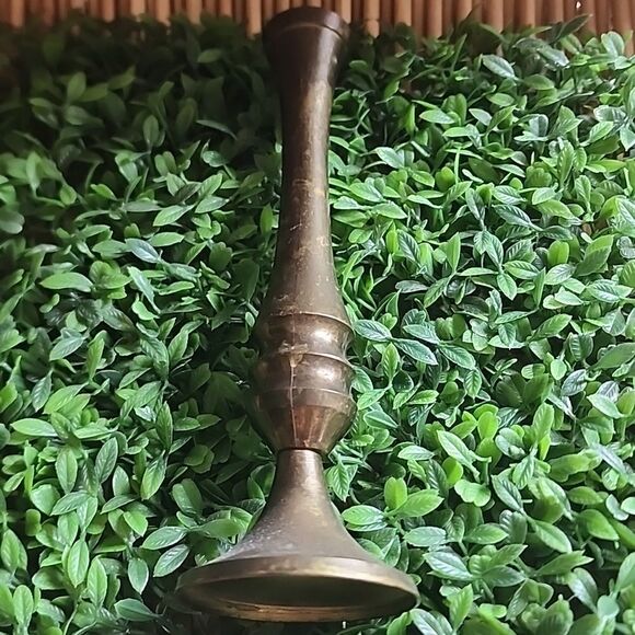 Vintage Brass Bud Vase - Picture 9 of 10